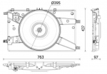 Ventilaator,mootorijahutus MAHLE CFF 546 000P