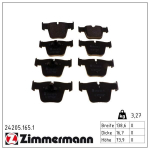 Piduriklotsi komplekt,ketaspidur ZIMMERMANN 24205.165.1