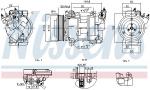 Kompressor,kliimaseade NISSENS 891016