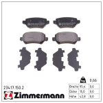 Piduriklotsi komplekt,ketaspidur ZIMMERMANN 23417.150.2