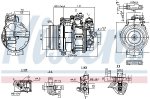Kompressor,kliimaseade NISSENS 890749