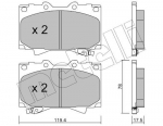 Piduriklotsi komplekt,ketaspidur METELLI 22-0452-0