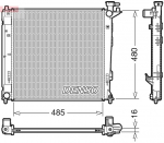 Radiaator,mootorijahutus DENSO DRM41008