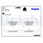 Piduriklotsi komplekt,ketaspidur DELPHI LP576
