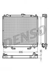 Radiaator,mootorijahutus DENSO DRM45015