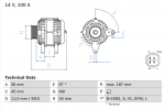 Generaator BOSCH 0 986 046 120