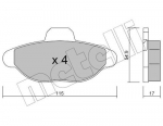Piduriklotsi komplekt,ketaspidur METELLI 22-0137-0