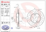 Piduriketas BREMBO 09.9574.1X