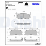Piduriklotsi komplekt,ketaspidur DELPHI LP803