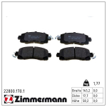 Piduriklotsi komplekt,ketaspidur ZIMMERMANN 22800.170.1