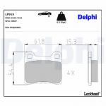 Piduriklotsi komplekt,ketaspidur DELPHI LP915