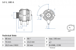 Generaator BOSCH 0 986 083 330