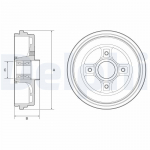 Piduritrummel DELPHI BFR626