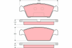 Piduriklotsi komplekt,ketaspidur TRW GDB3108