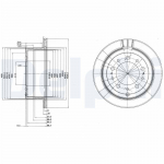 Piduriketas DELPHI BG3534