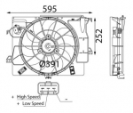 Ventilaator,mootorijahutus MAHLE CFF 740 000S