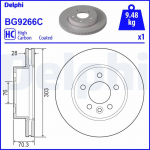 Piduriketas DELPHI BG9266C