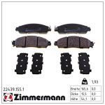 Piduriklotsi komplekt,ketaspidur ZIMMERMANN 22439.155.1