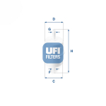 K&uuml;tusefilter UFI 31.028.00