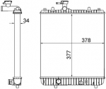 Radiaator,mootorijahutus MAHLE CR 1495 001S