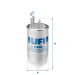 K&uuml;tusefilter UFI 24.ONE.01