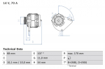 Generaator BOSCH 0 986 080 560