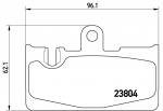 Piduriklotsi komplekt,ketaspidur BREMBO P 83 059