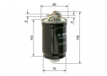 K&uuml;tusefilter BOSCH 0 450 906 274
