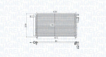 Kondensaator,kliimaseade MAGNETI MARELLI 350203961000