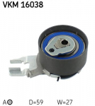Pingutusrull,Hammasrihm SKF VKM 16038