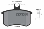 Piduriklotsi komplekt,ketaspidur TEXTAR 2114401