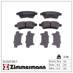 Piduriklotsi komplekt,ketaspidur ZIMMERMANN 24240.165.1