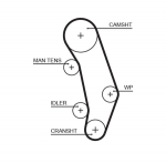 Hammasrihm GATES 5346XS