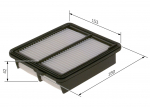 &Otilde;hufilter BOSCH F 026 400 224
