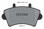 Piduriklotsi komplekt,ketaspidur TEXTAR 2361301