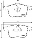 Piduriklotsi komplekt,ketaspidur BREMBO P 59 049