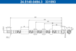 Pidurivoolik ATE 24.5140-0494.3