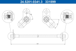 Pidurivoolik ATE 24.5201-0341.3