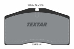 Piduriklotsi komplekt,ketaspidur TEXTAR 2140201