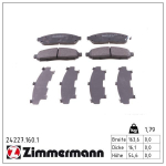 Piduriklotsi komplekt,ketaspidur ZIMMERMANN 24227.160.1