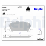 Piduriklotsi komplekt,ketaspidur DELPHI LP940