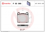 Piduriklotsi komplekt,ketaspidur BREMBO P 50 066