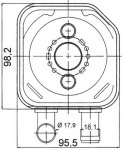 &Otilde;liradiaator,mootori&otilde;li MAHLE CLC 165 000S