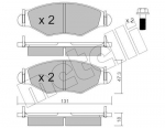 Piduriklotsi komplekt,ketaspidur METELLI 22-0254-1