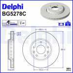 Piduriketas DELPHI BG5278C