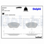 Piduriklotsi komplekt,ketaspidur DELPHI LP1413
