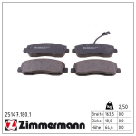 Piduriklotsi komplekt,ketaspidur ZIMMERMANN 25147.180.1