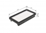 &Otilde;hufilter BOSCH F 026 400 201