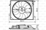 Ventilaator,mootorijahutus VALEO 696882