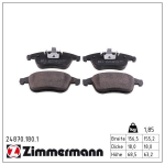 Piduriklotsi komplekt,ketaspidur ZIMMERMANN 24870.180.1